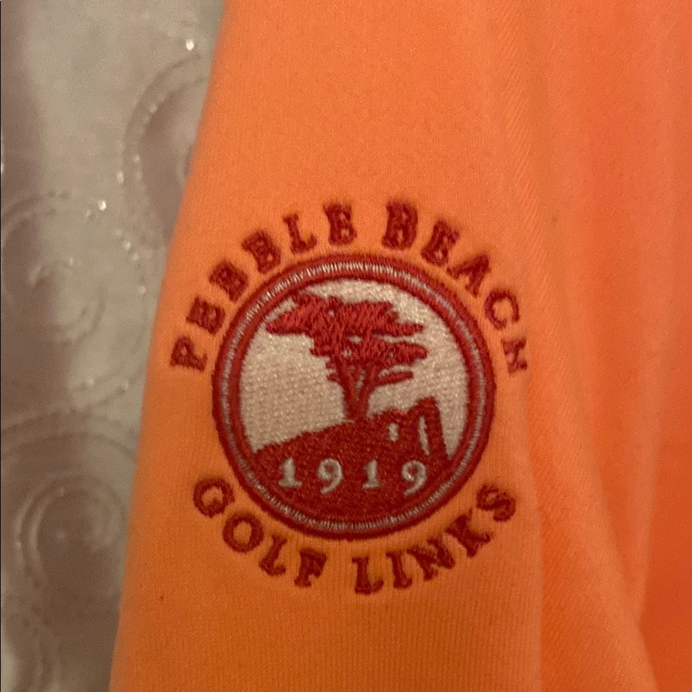 Under Armour Pebble Beach Golf Links Women's Orange Jacket Size Medium 🔥 YB5 - Picture 4 of 4
